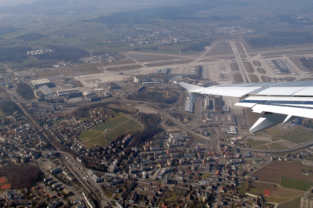 Take off vom Flughafen Zürich ...