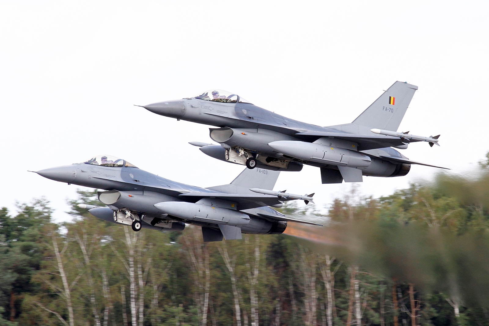 TakeOff Belgian F-16 Fighting Falcon 