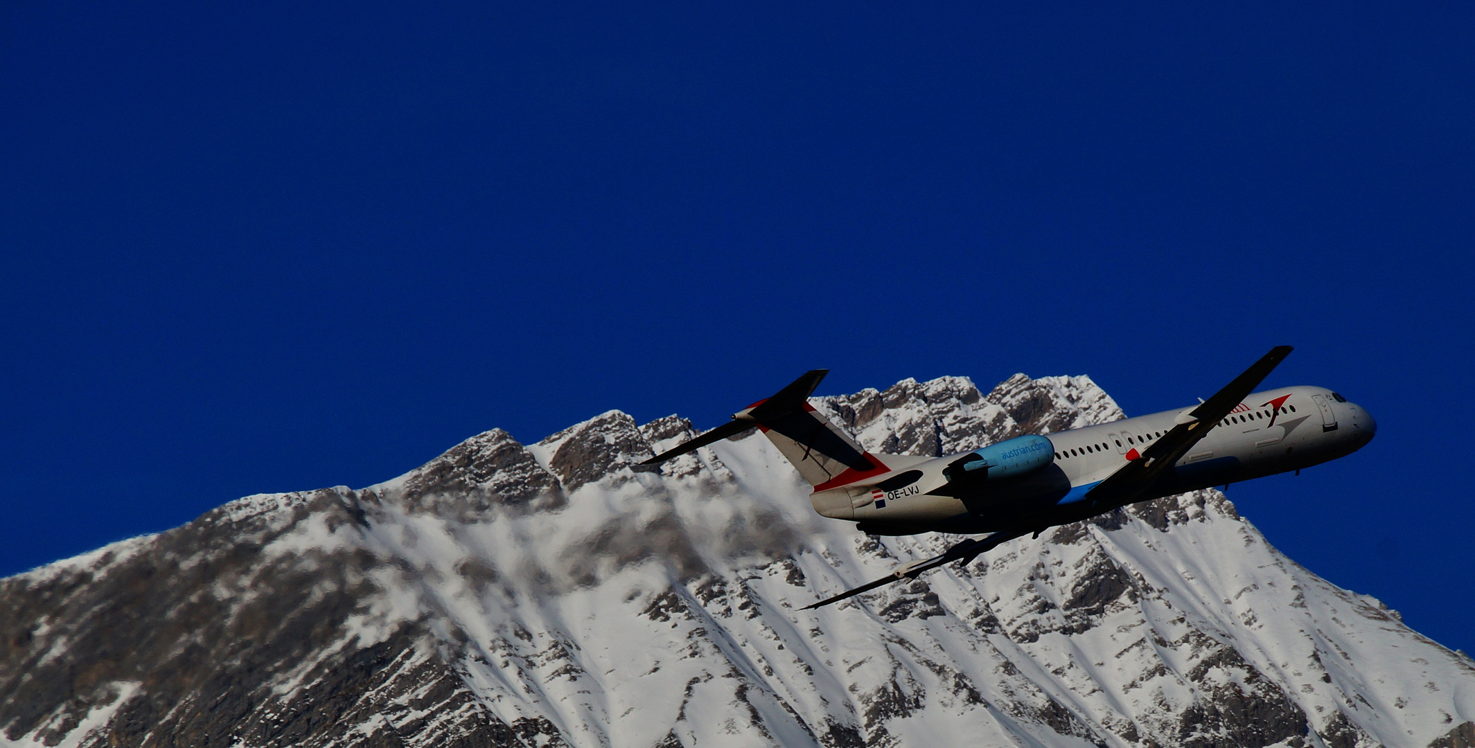 Takeoff in den Bergen