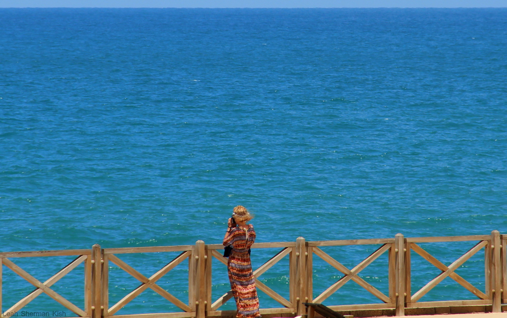 Taking a picture - caesarea