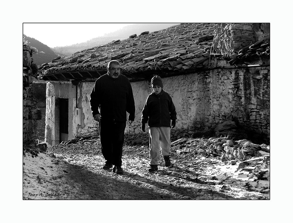 Taking a walk (uncle & nephew)