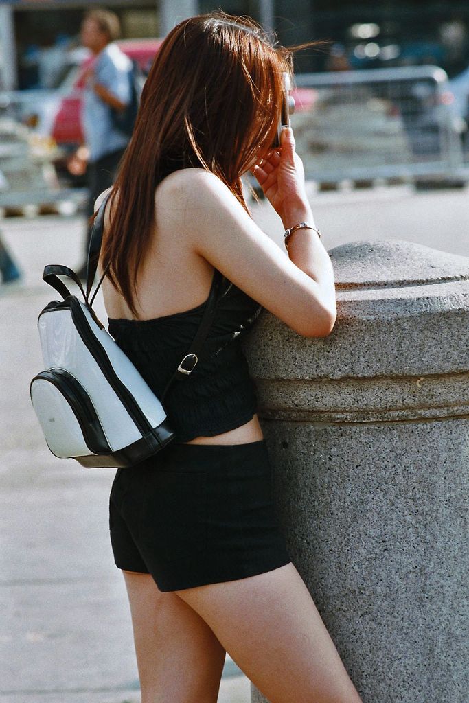 Taking photos at Trafalgar Square