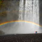 taking pictures under the rainbow