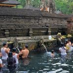 Taking the holy bath in the bassin of Tirta Empul