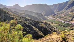 Talblick auf Hermigua - La Gomera