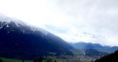 Talblick Mösern Richtung Tiroler Oberland