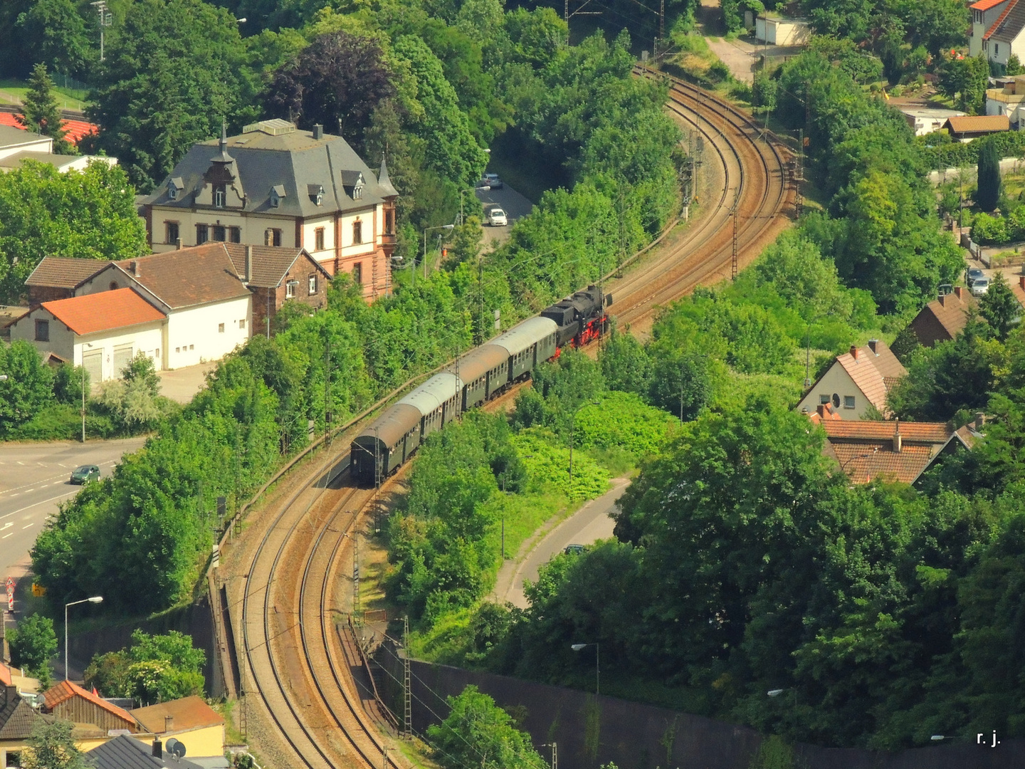 Talfahrt aus dem Pfälzer Wald