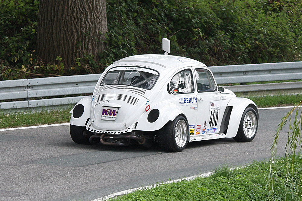 Talfahrt beim Bergrennen