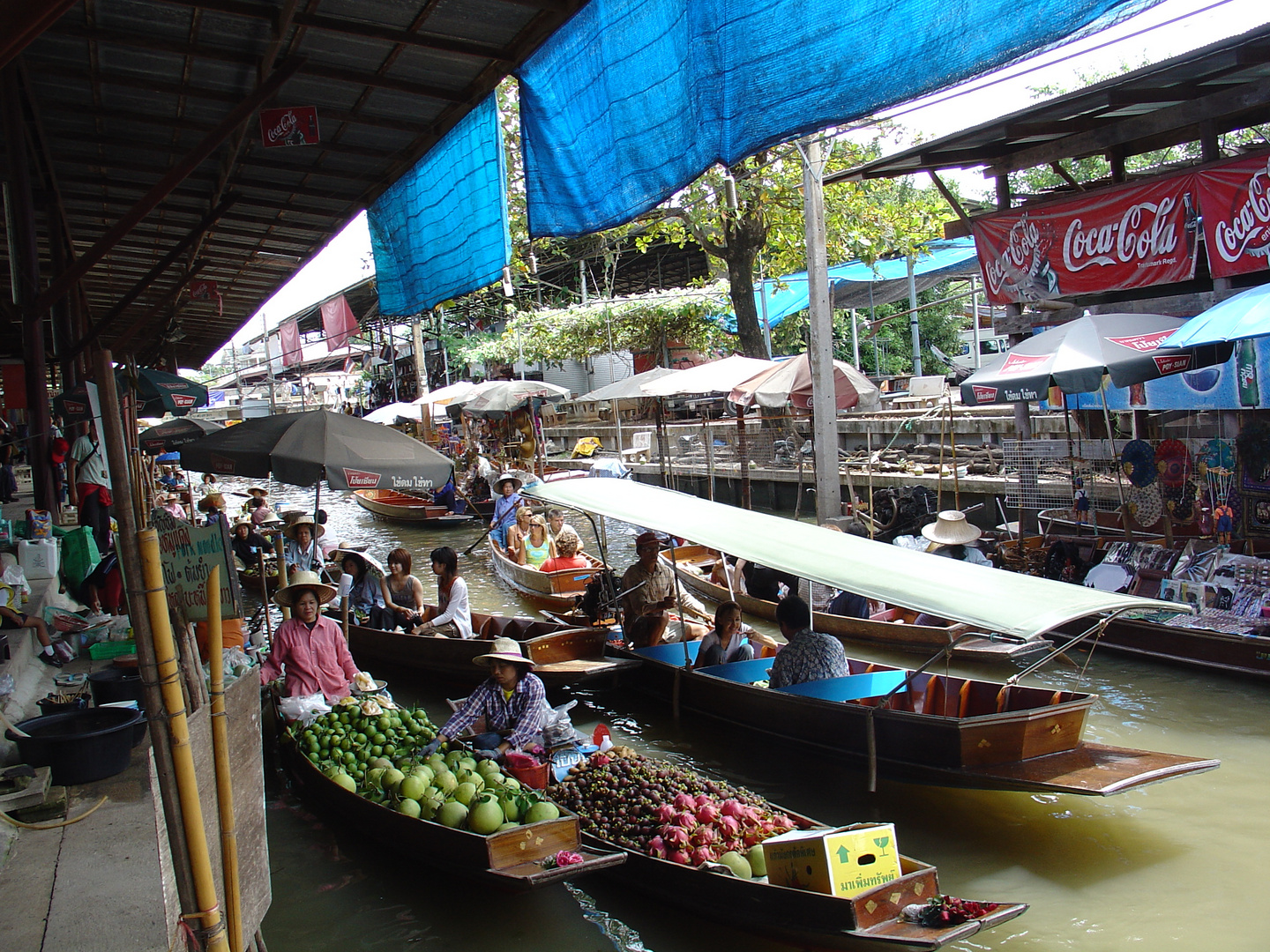 Taling chan - Wassermarkt in Bankok