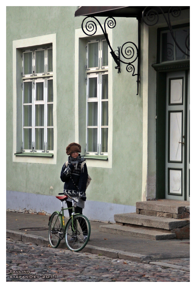 Tallinn - Radfahrerin