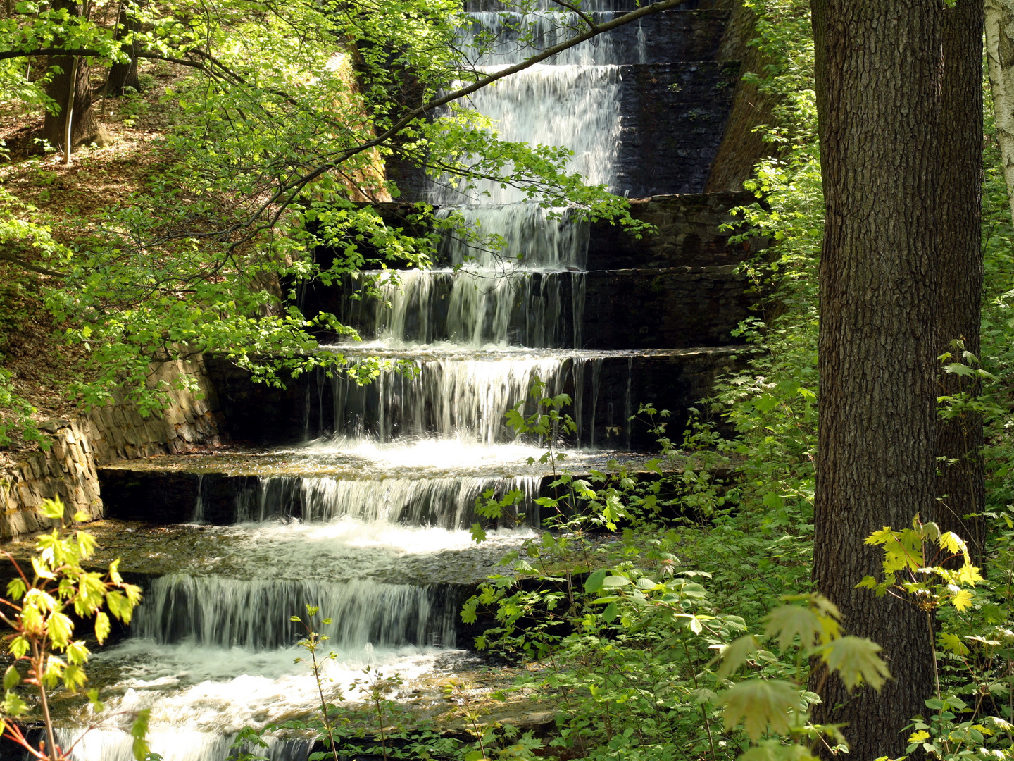 Talsperre Einsiedel Wasserfälle