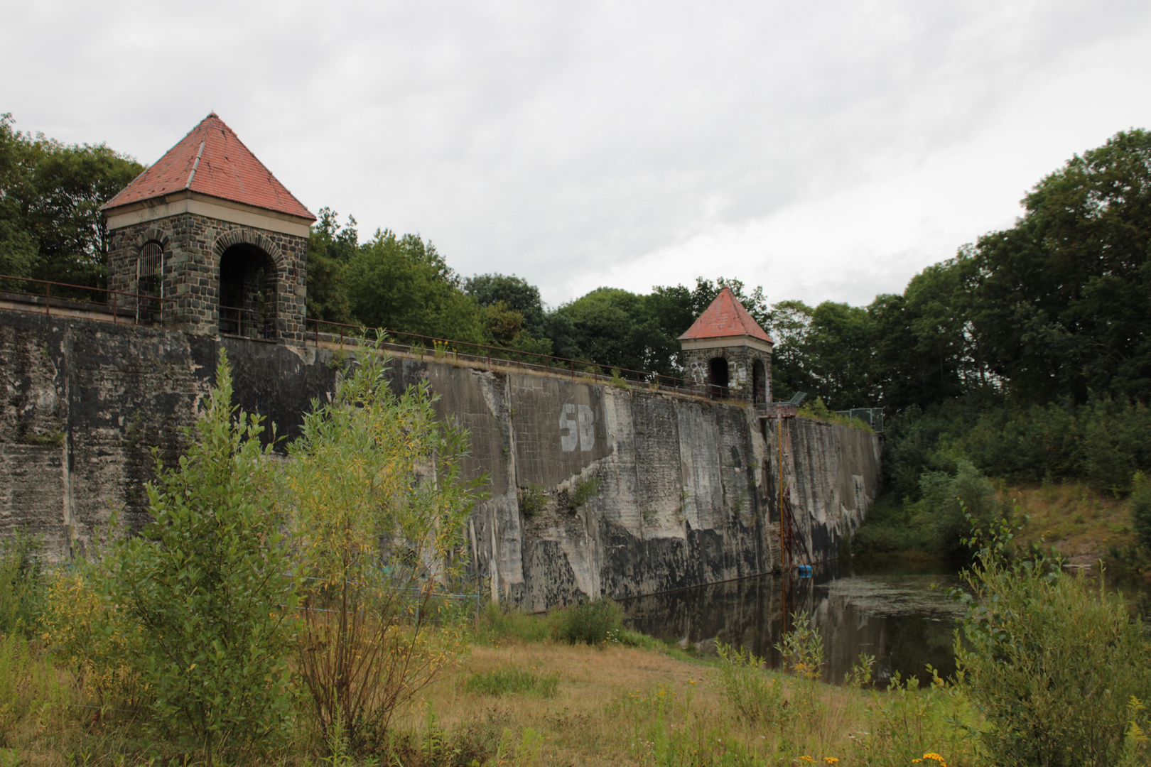 Talsperre Euba in farbe