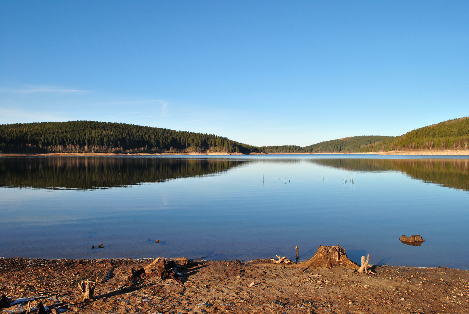 Talsperre im Erzgebirge