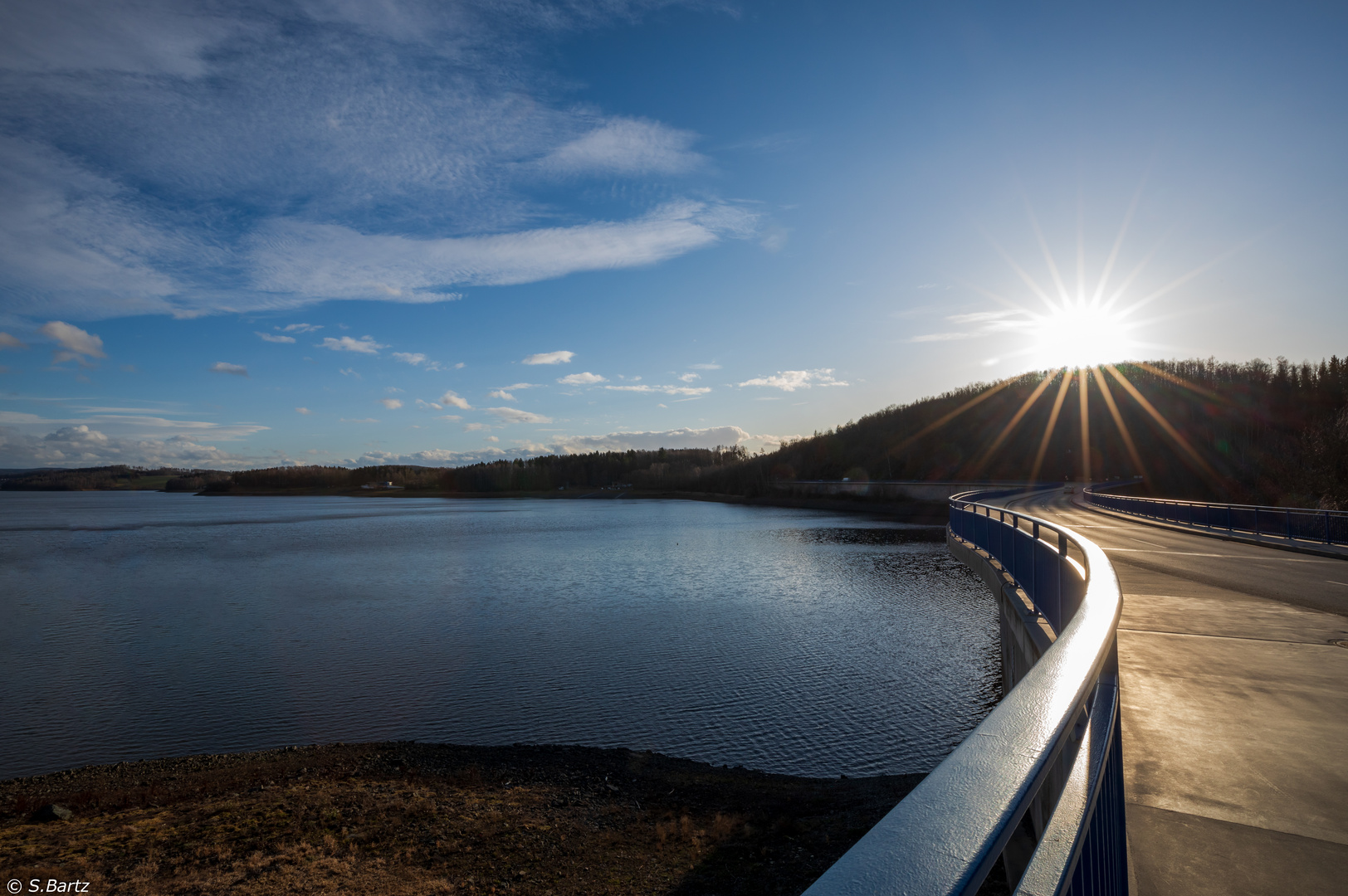 Talsperre Pöhl in der Abendsonne (1)