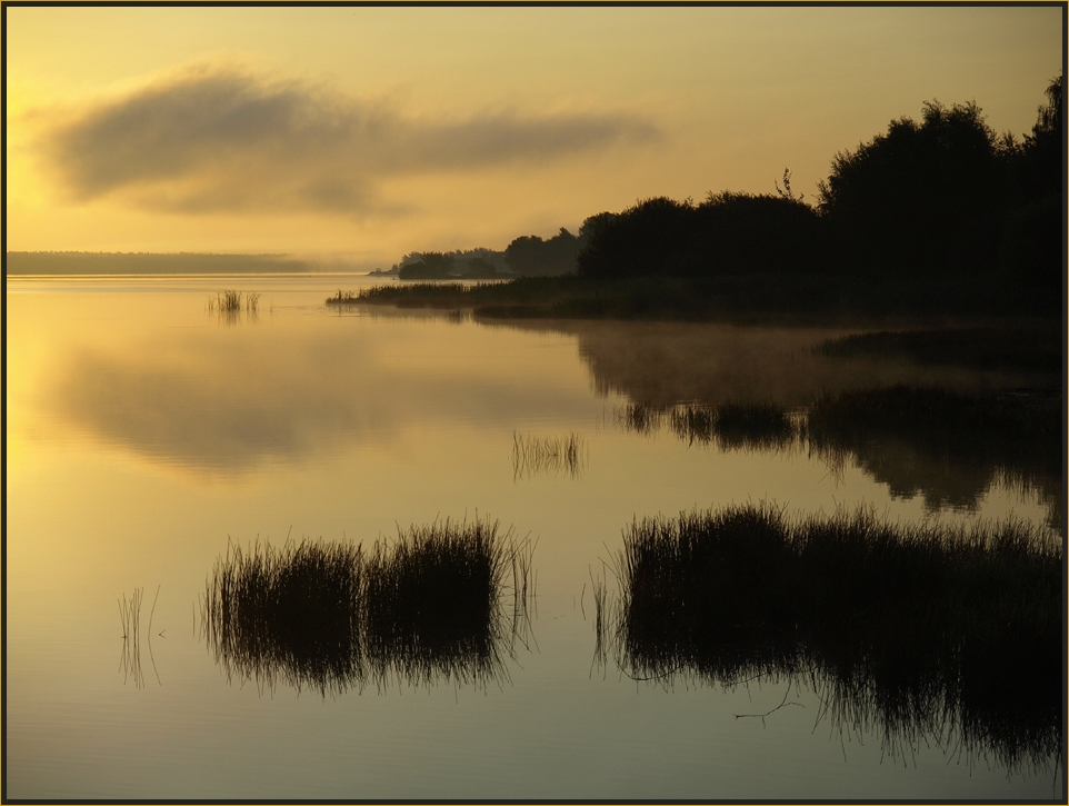 Talsperre Quitzdorf (Oberlausitz) - heute Morgen kurz nach 06.00 Uhr