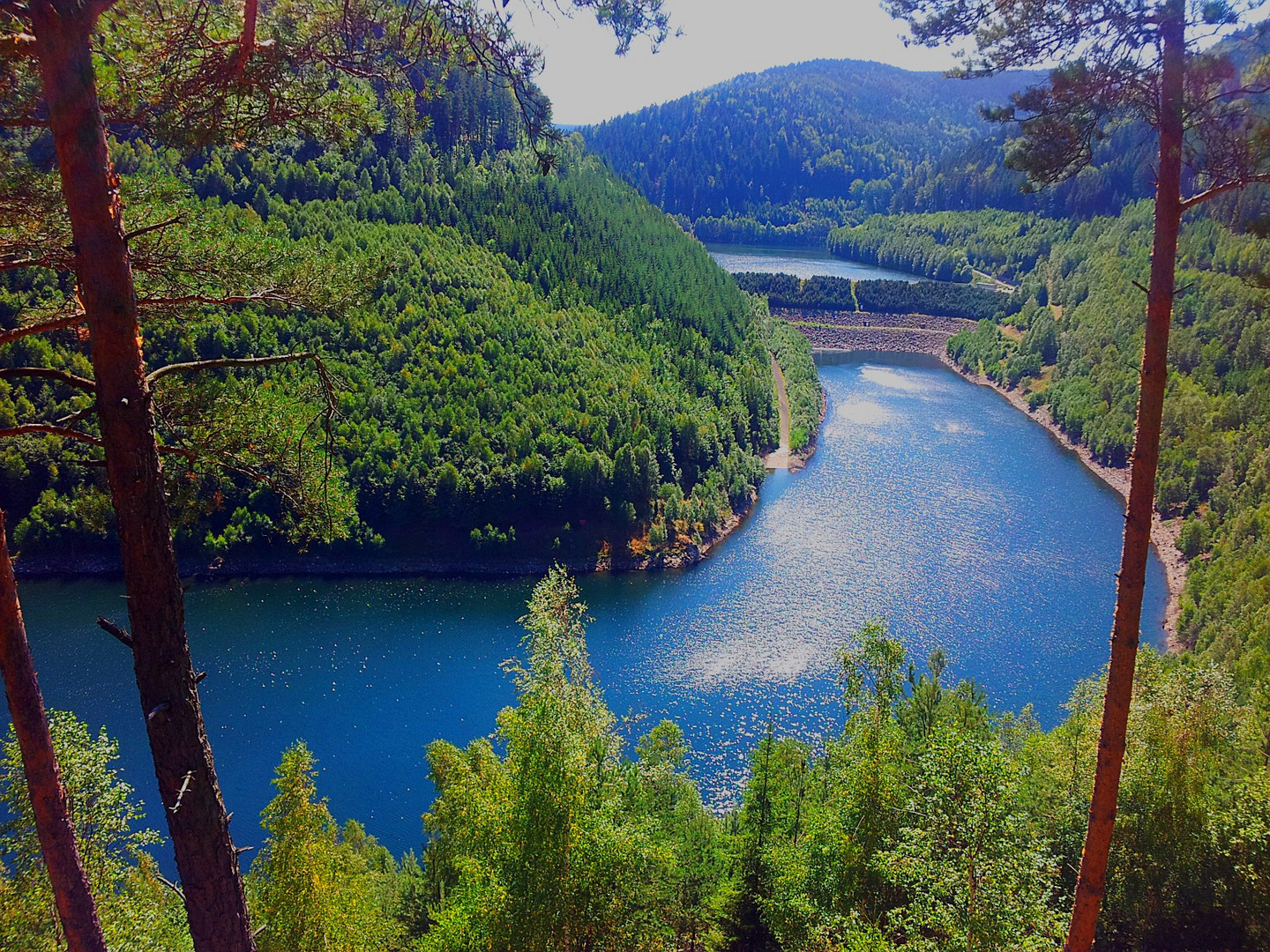 Talsperrenblick am Urian Felsen