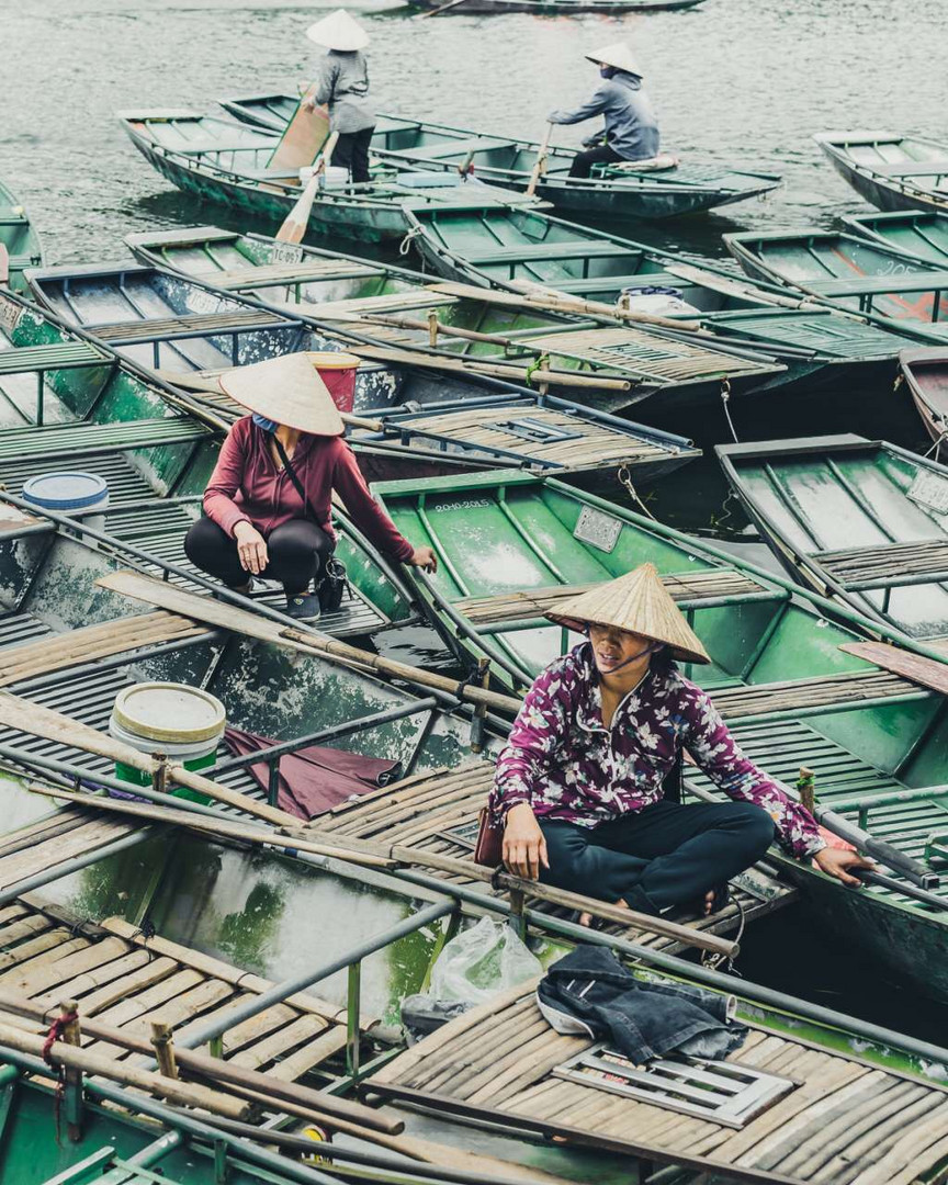 Tam Coc, Boot Hafen