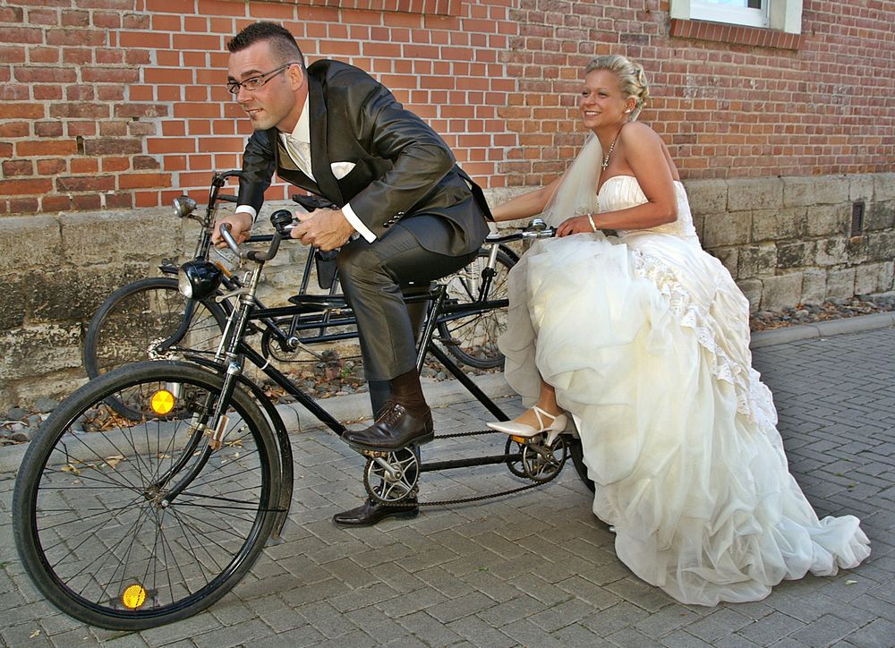 Tandem Foto & Bild hochzeit, menschen Bilder auf