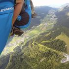 Tandemflug über Stubai in Tirol Blick richtung Inntal