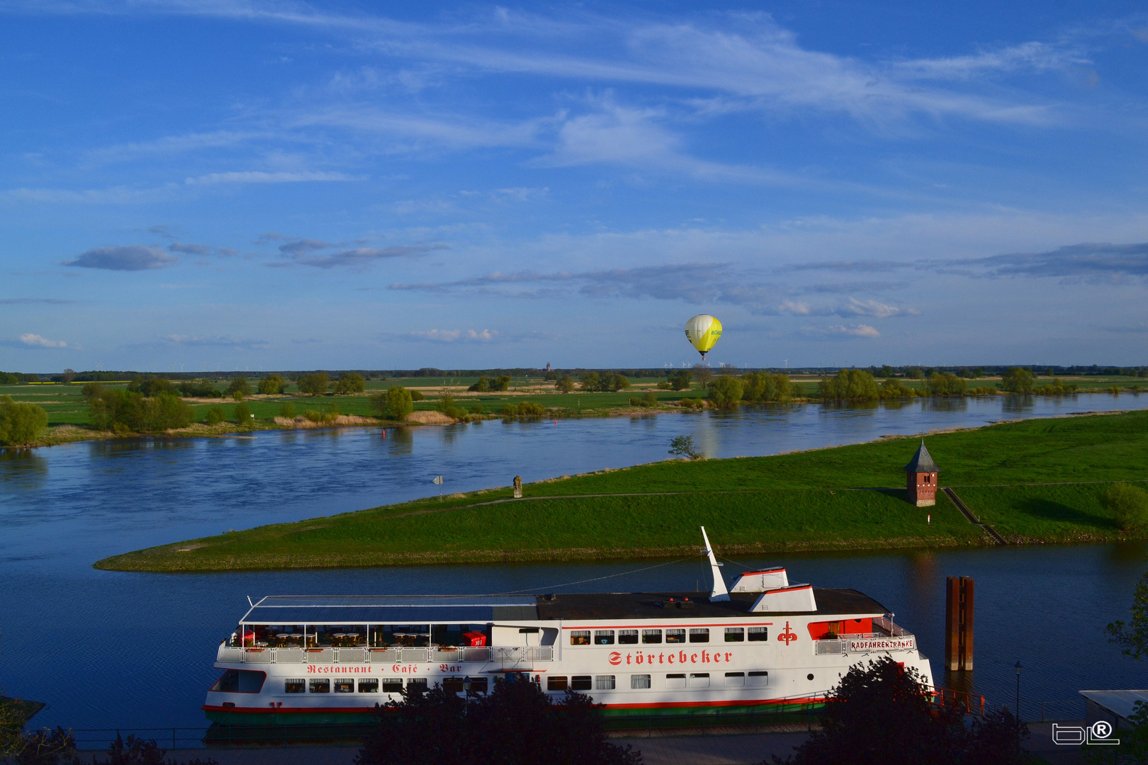 Tangermünde, da wo der Tanger in die Elbe mündet