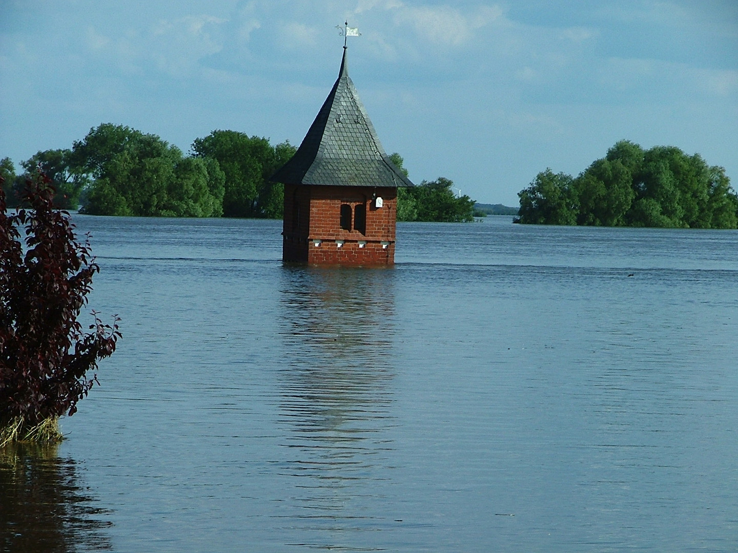 Tangermünde im Hochwasser