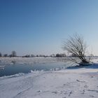 Tangermünde - vereiste Elbe