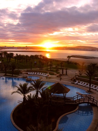 Tangers Sonnenuntergang