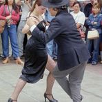 Tango Vorführung Plaza Dorrego in Buenos Aires