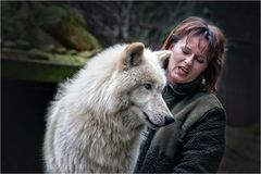 Tanja mit Wolf...