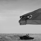 Tank, front side, between adjdabiya and brega