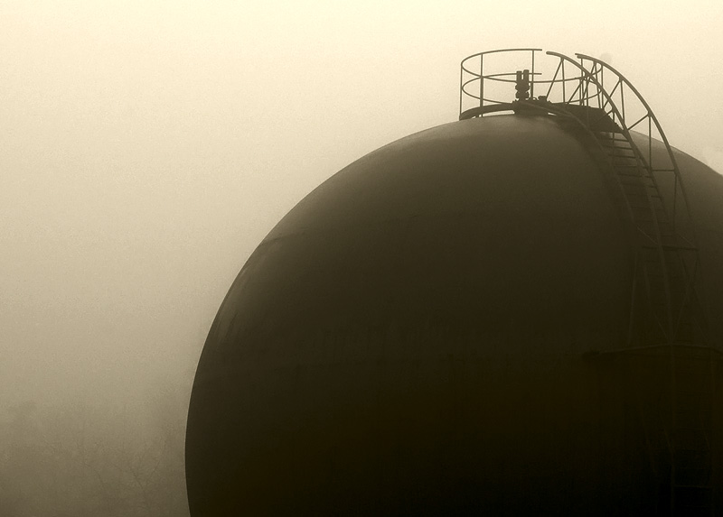 Tank in Nebel