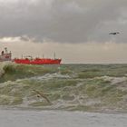 Tanker bei frischer Brise