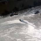 Tanker „Waldhoff“ gekentert Hochwasser 2011 am Mittelrhein