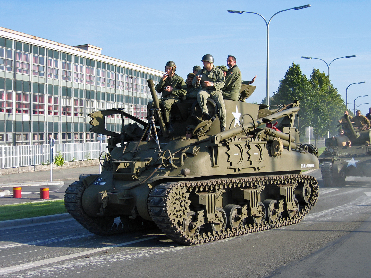 tanks on the road