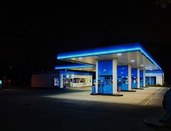 Tankstelle.