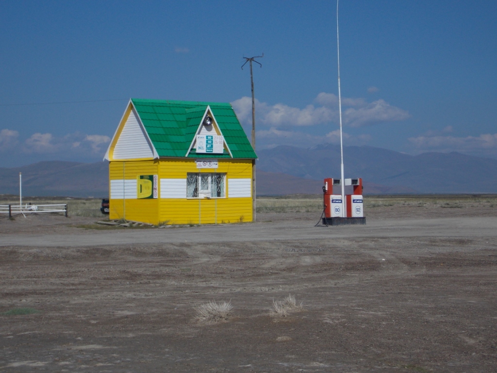 Tankstelle Altai Gebirge