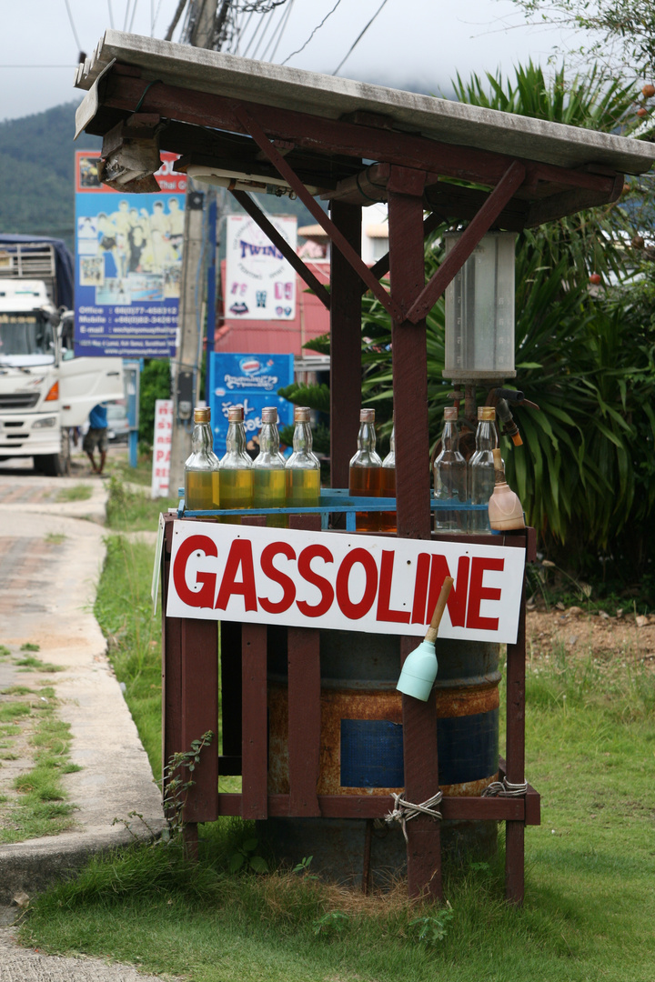 Tankstelle auf Ko Samui