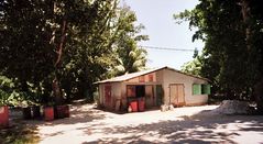 Tankstelle auf La Digue (Seychellen)