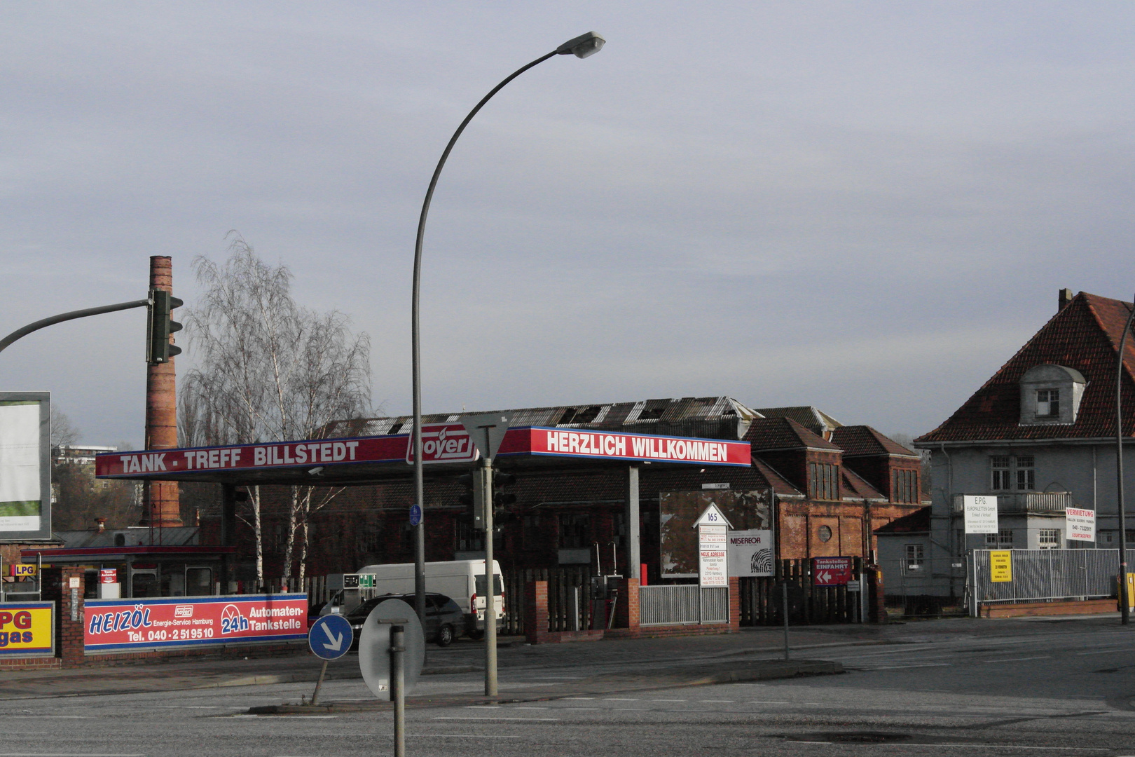 Tankstelle im Industrieviertel Hamburg-Billbrook