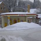 Tankstelle im Winter