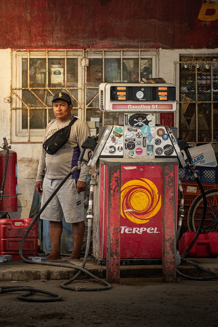 Tankstelle in Bocas Del Toro