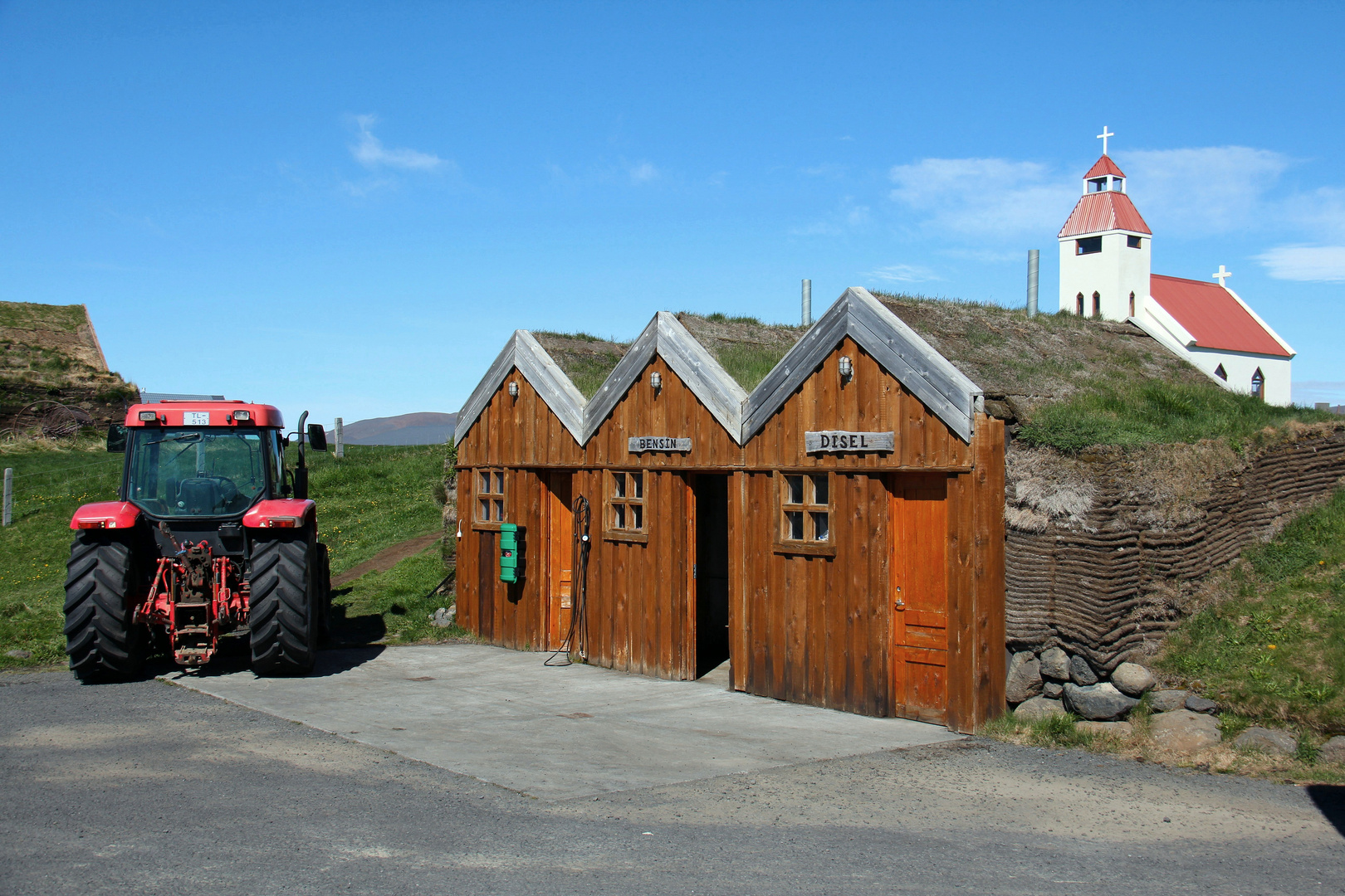 Tankstelle in Island