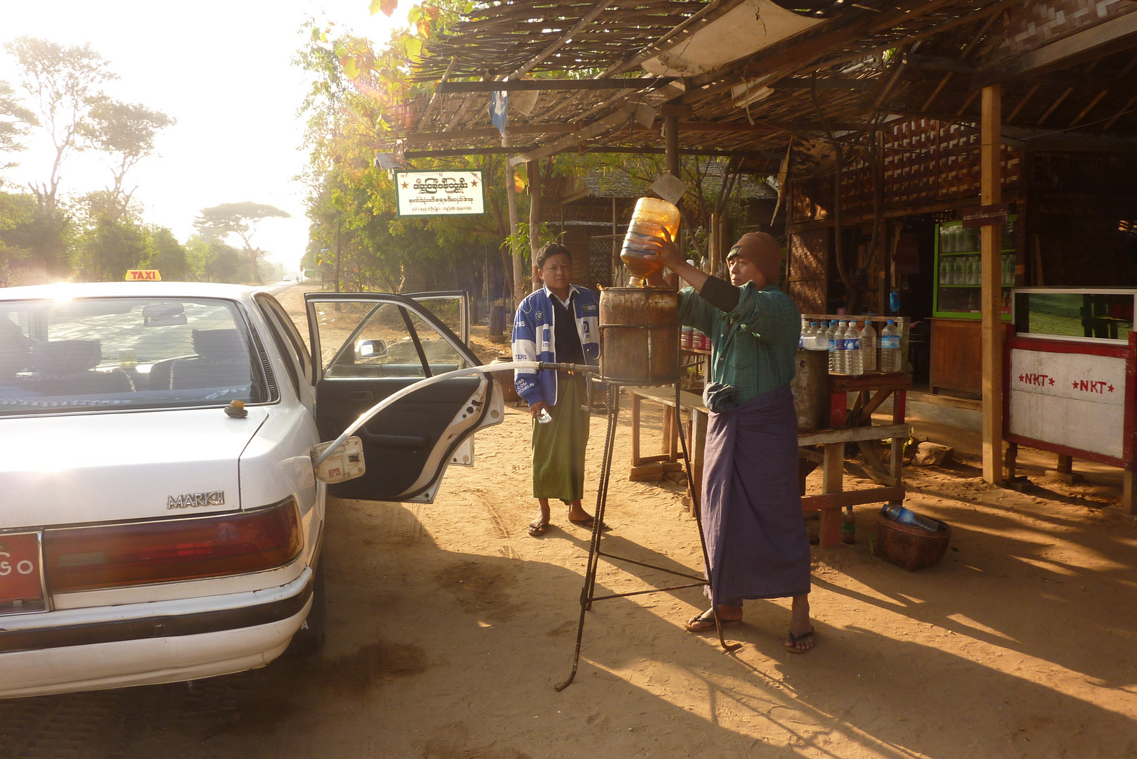 Tankstelle in Myanmar