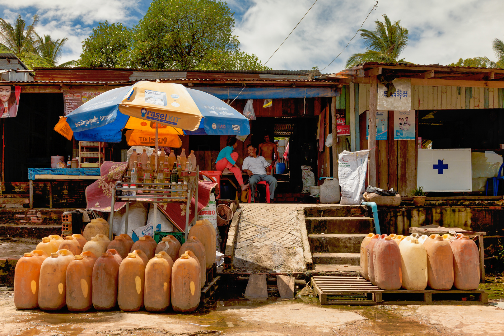 Tankstelle in Sihanoukville (Kambodscha)