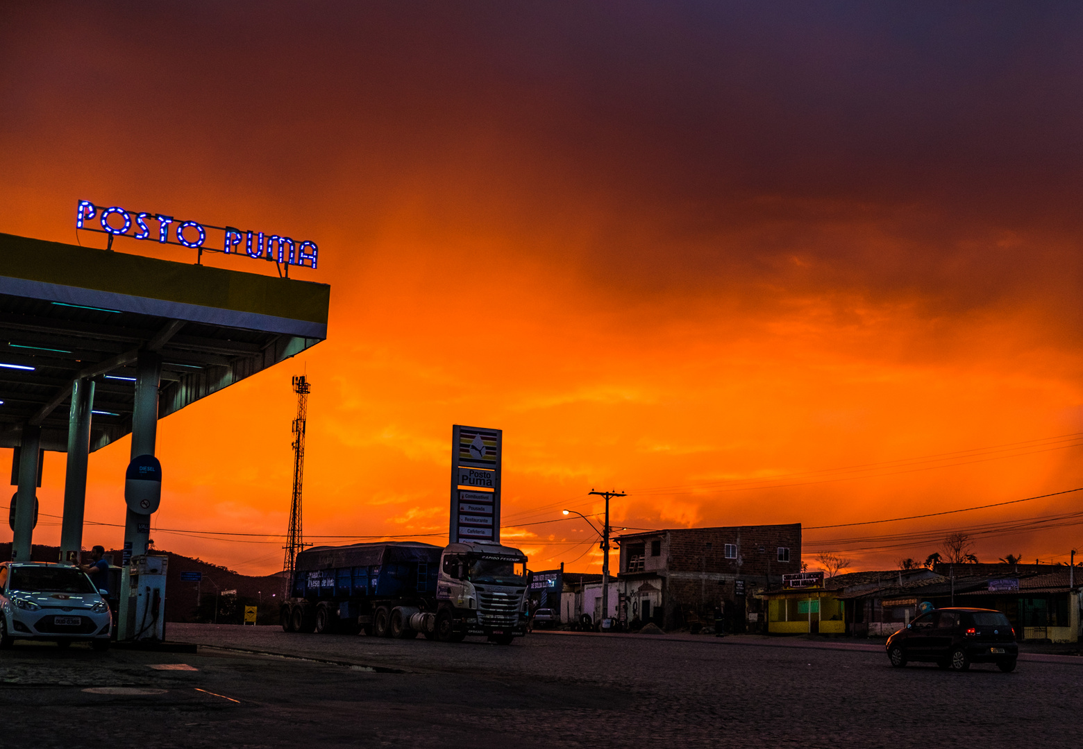 Tankstellenromantik: Posto Puma in Bahia