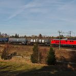 Tankzug auf dem Weg nach München