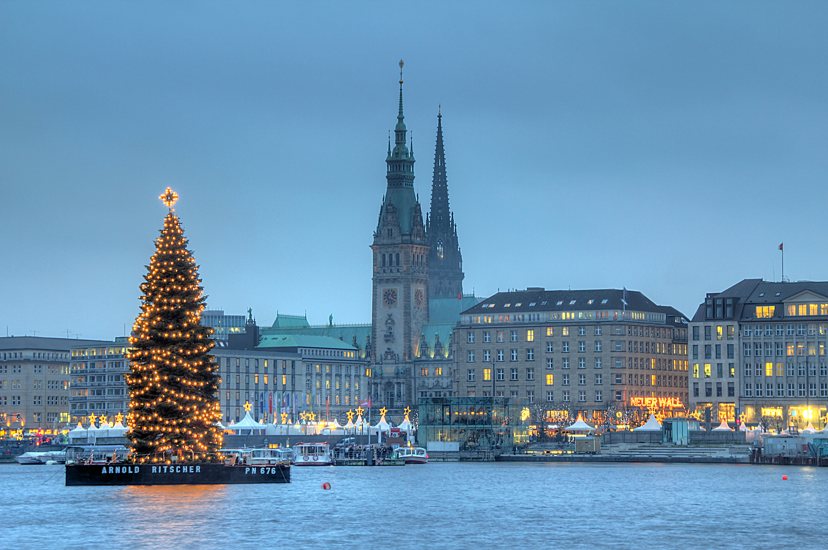 Tannenbaum Alster Foto Bild deutschland europe Tannenbaum Alster Foto Bild deutschland europe