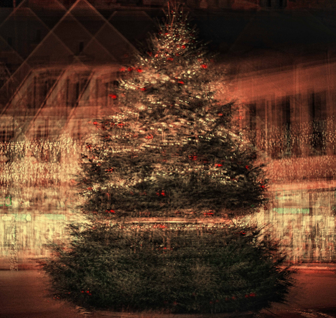 Tannenbaum auf dem Marktplatz in Ibbenbüren, NRW