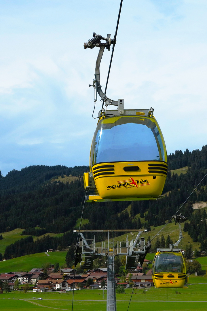 Tannheim-Gondel der Vogelhornbahn