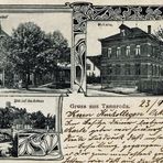 Tannroda / Ilm: Ansichtskarte von 1906 mit derSchule